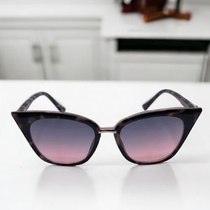 Gray Shade Tortoise Shell Cat Eye with Gold Trim and Bridge